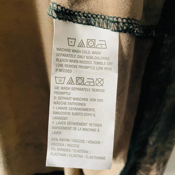 Logo Layers Womens Green Open Front Abstract Textured Knit Cardigan Size Large - Picture 4 of 8